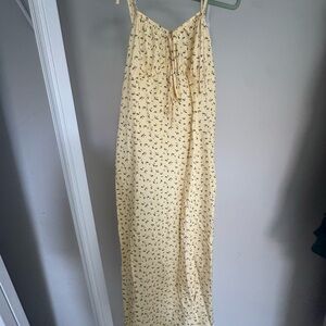 SHEIN Yellow Floral Maxi Dress